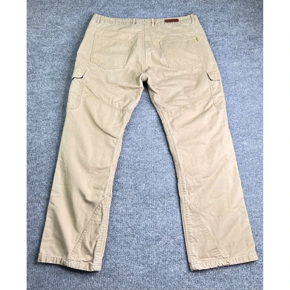 Iron Workers Cargo Pants Mens 40x32 Tan Aramid Reinforced Motorcycle Riding